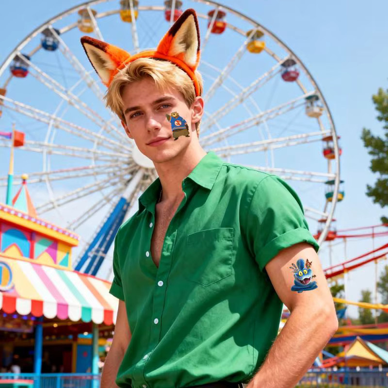 Disney Zootopia 2 Judy Und Nick, Temporäre Tattoo Aufkleber, 40er Set - Bild 4