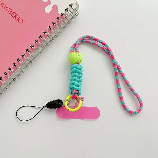 NATAWA Handy-Kettenring-Kabel mit Handschlaufe und Schlüsselanhänger, luxuriöser Handyhalter für Telefonhüllen, bunt, Unisex - Bild 1