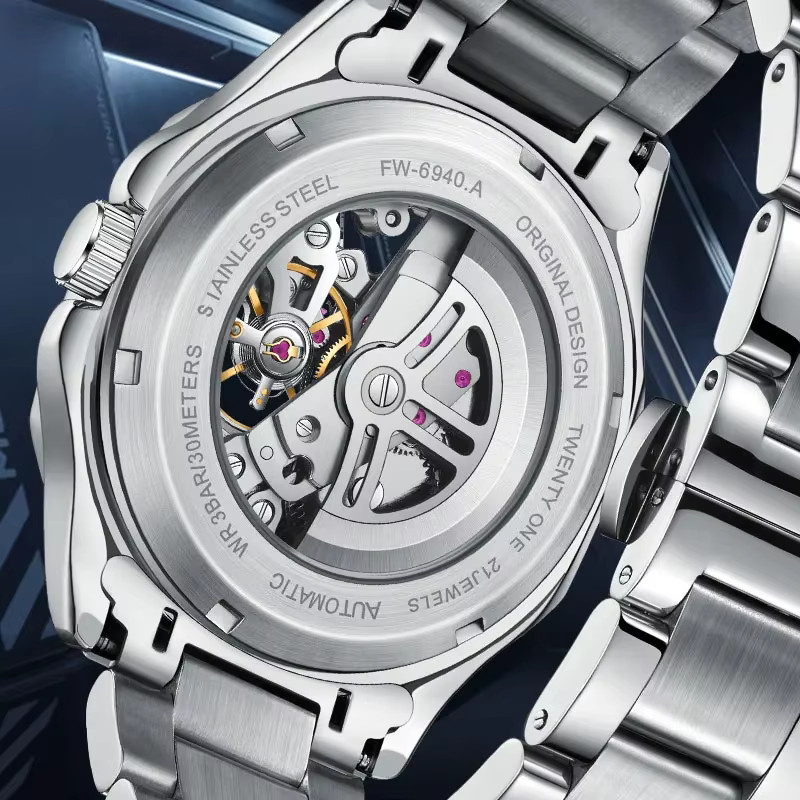 MARK FAIRWHALE Armbanduhr, Automatik, Edelstahl, Silber, Herren - Bild 2