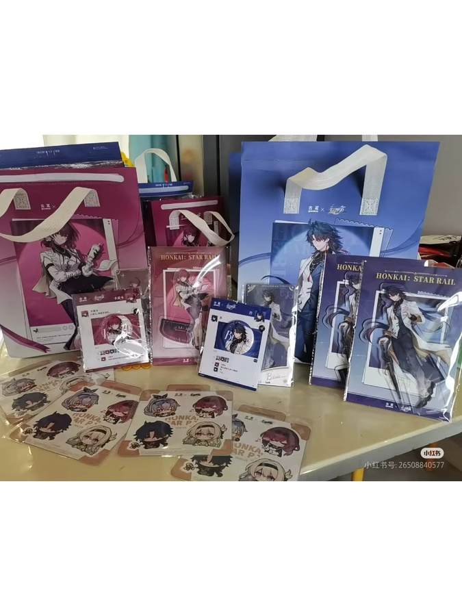 Goodme Honkai: Star Rail Kafka Blade Acrylständer, Abzeichen, Karte, Plastikbecher, Thermotaschenaufkleber, Set / Bundle - Bild 5