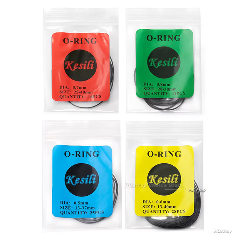 HQstrap Uhrendichtung O-Ring-Gummidichtung, Schwarz, Unisex - Bild 2