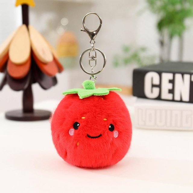 Yiran toy Schlüsselanhänger Obst und Gemüse, Plüsch, 10 cm, Unisex - Bild 1