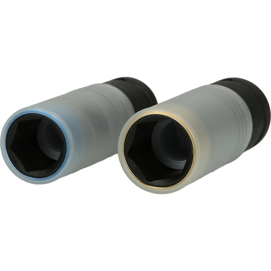 KS Tools Slimpower Alu Felgen Kraft Stecknuss Satz 2-teilig 1/2 Zoll in Silber aus Chrom-Molybdän-Stahl 515.0989 - Bild 2