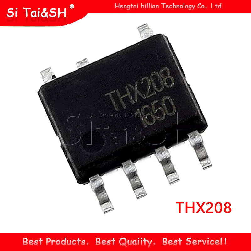 Si Tai&SH THX208 LCD Control Chip IC SOP-6 in Schwarz, 10er Set - Bild 2