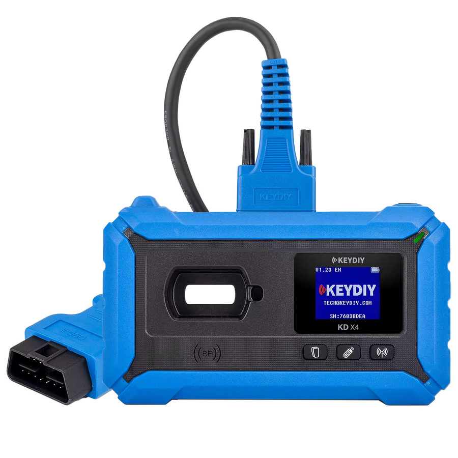 KEYDIY X4 5-in-1 Schlüsselprogrammiergerät mit BDC3 in Blau für Schlüsselerkennung, Erstellung, Kopieren und Programmierung - Bild 3