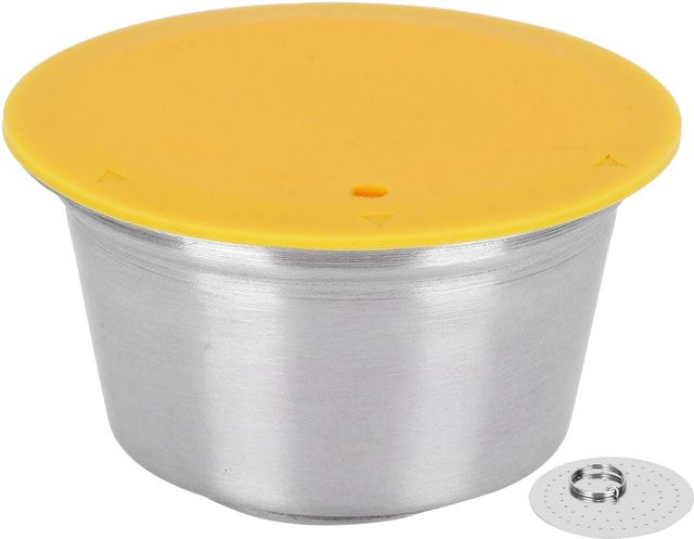 TOMTOP JMS Wiederverwendbare Kaffeekapseln aus Edelstahl für Dolce Gusto Kaffeemaschinen in Gelb - Bild 1