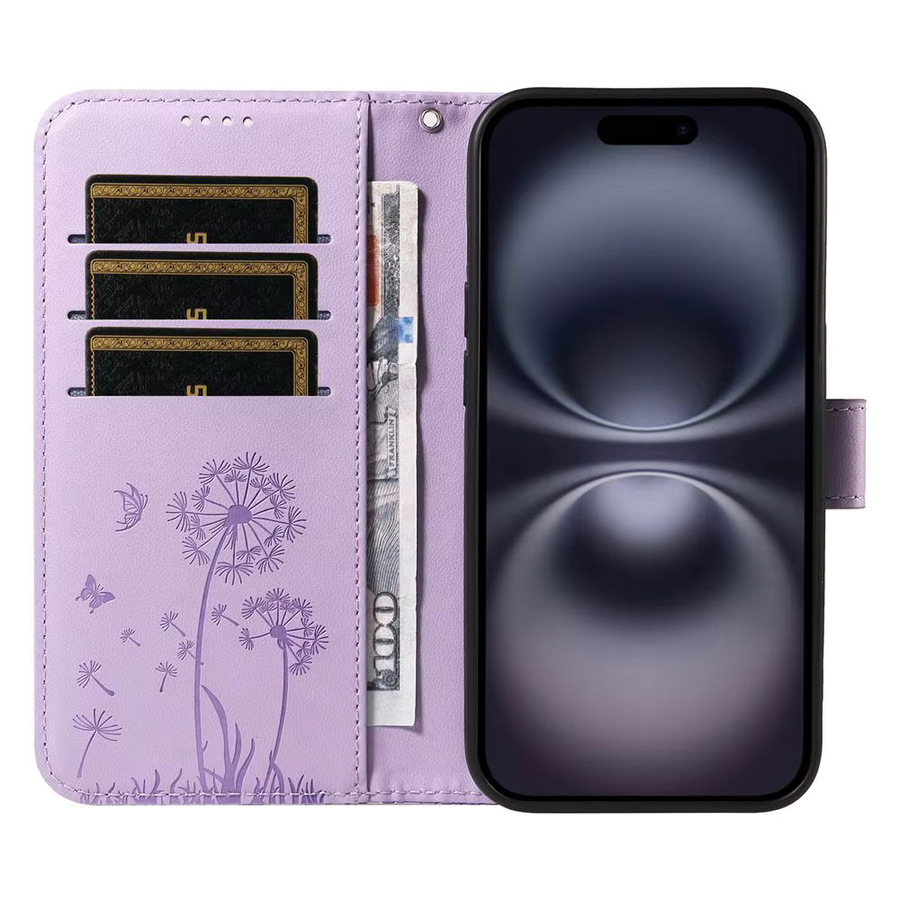Leder-Handyhülle mit Löwenzahn-Motiv für Xiaomi Redmi und POCO Modelle als Flip-Back-Cover Schutzhülle - Bild 3