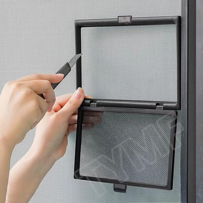 TYMF Magnetisches Moskitonetz für Fenstergitter aus Fiberglas in Schwarz - Bild 3