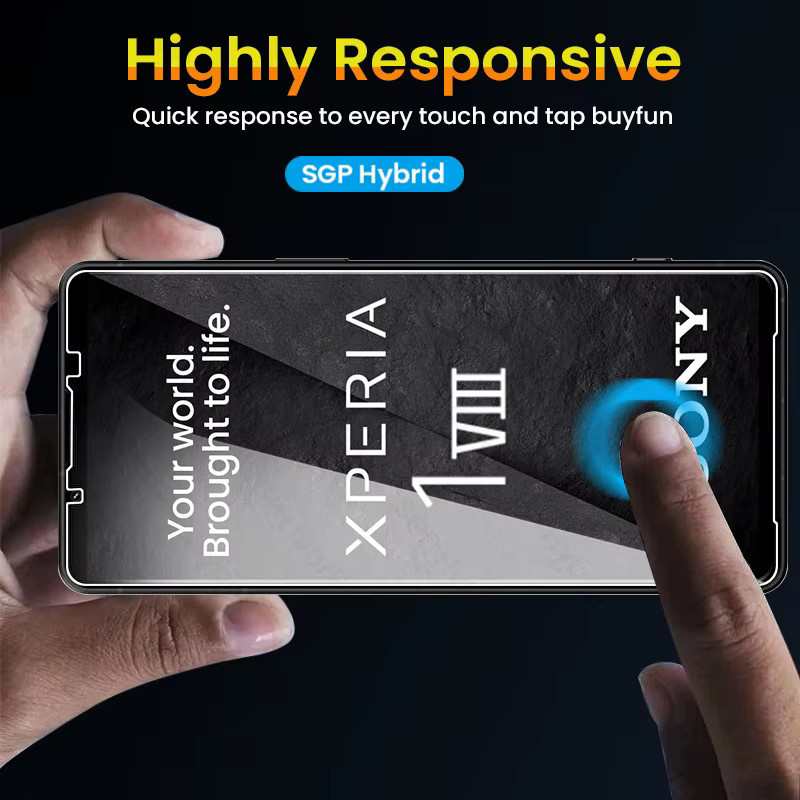 3er-Pack Sony Xperia 1 VIII Displayschutzfolie aus gehärtetem Glas, transparent, 9H Härtegrad - Bild 6