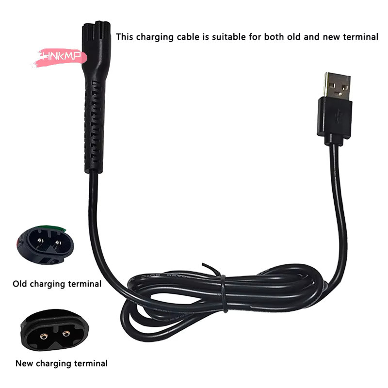 USB-C Ladekabel-Adapter für elektrische Haarschneidemaschinen, 5V Netzteil in Schwarz, kompatibel mit Clipper 8148, 8591 und 8504 - Bild 2