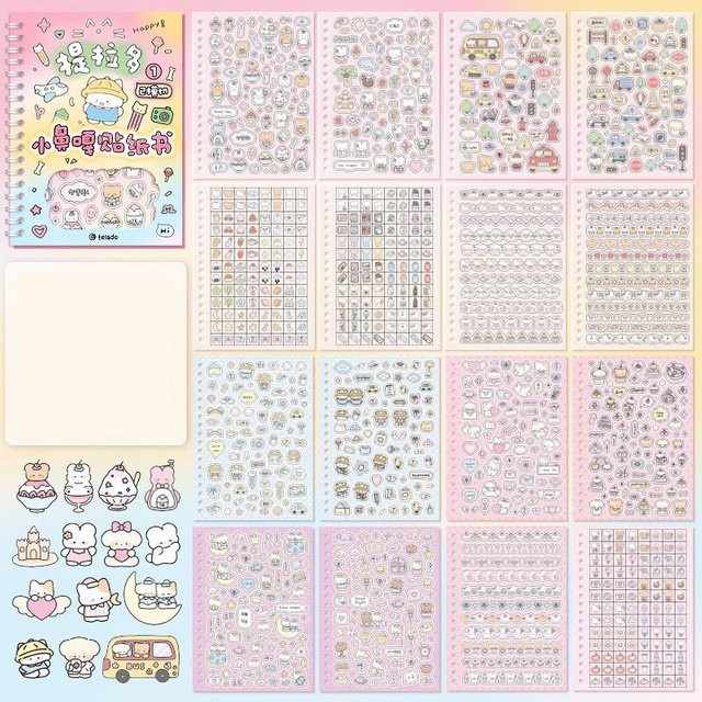 Bunte Auto-Aufkleber für Kinder als dekoratives DIY-Material für Scrapbooking und Papierjournal - Bild 1
