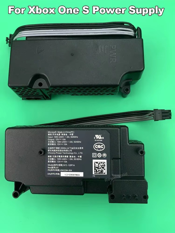 Microsoft Netzteil N15-120P1A in Schwarz für Xbox One S und Xbox One Slim Konsolen als AC-Netzadapter Ersatz - Bild 4