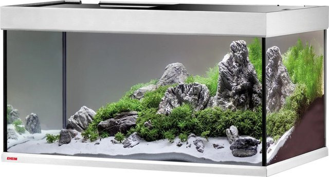 Eheim Aquarium Proxima ClassicLED 250 Urban in Grau und Schwarz mit Abdeckung - Bild 1