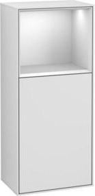 V&B Seitenschrank Finion in Weiß lackiert, B: 41,8 cm, H: 93,6 cm - Bild 1