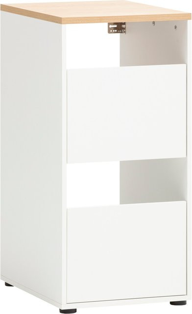 Schildmeyer Mehrzweckschrank Solea Wäscheschrank in Weiß-Matt mit 2 Wäscheschächten, B/T/H: 45,1 x 60,0 x 95,8 cm - Bild 1