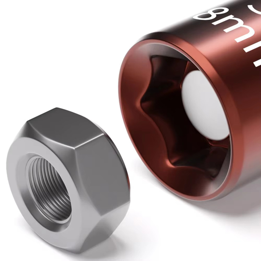 WOZOBUY 30er Set Magnetische Sechskant-Steckschlüssel aus S2-Vanadiumstahl für Schlagschrauber - Bild 3