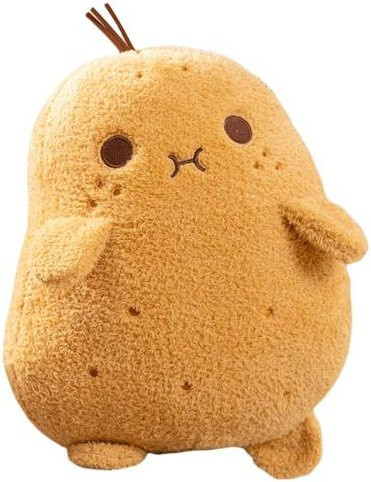 Zhenshuyia Kuscheltier Kartoffel aus Plüsch, braunes Stofftier Kissen, 15 cm - Bild 1