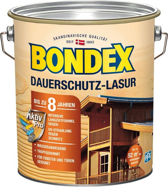 Bondex Dauerschutz-Lasur Teak in Braun, 50,0 l - Bild 1
