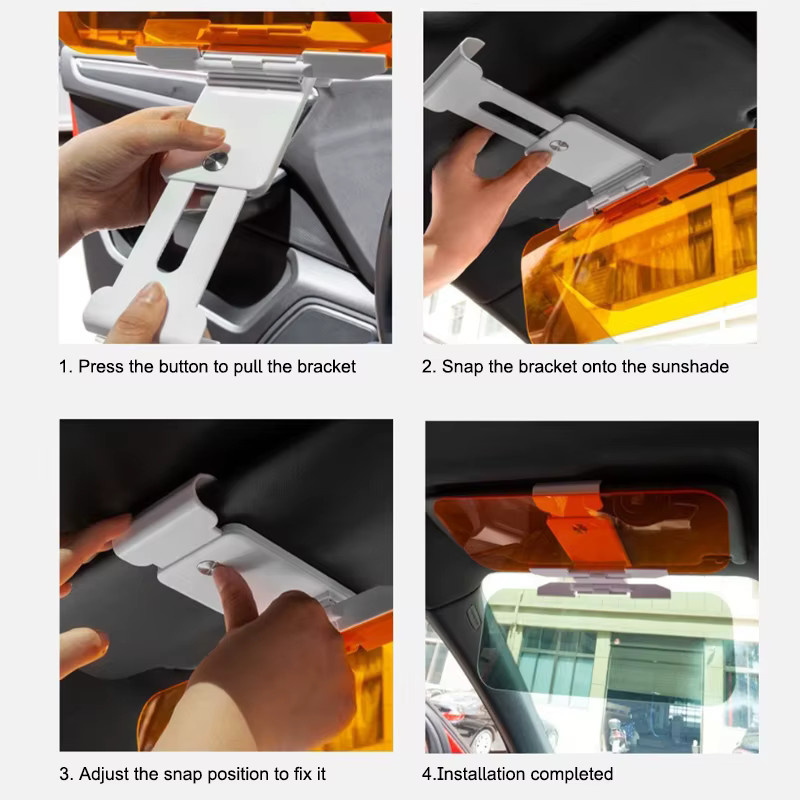SEAMETAL Auto-Sonnenblende mit polarisierter HD-Sicht zur UV-Blockierung und Blendreduzierung - Bild 4