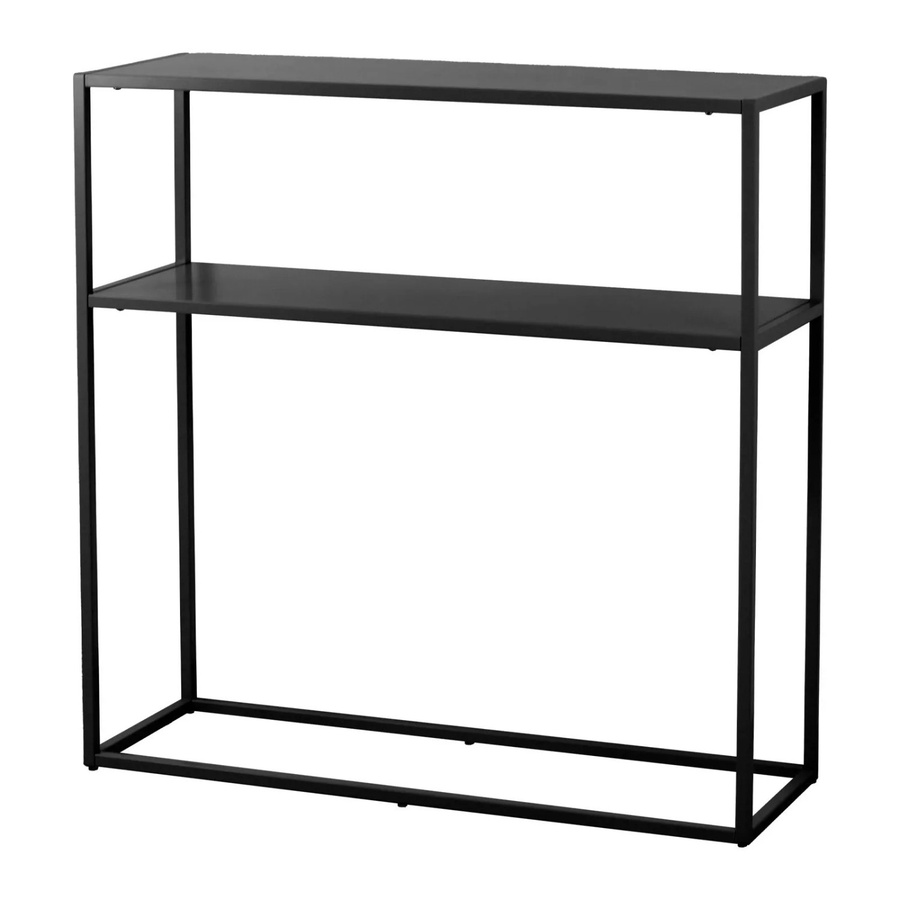 Osoltus Cube Konsolentisch im Industrie-Stil aus Metall, Schwarz, B/T/H: 80 x 25 x 80 cm - Bild 2