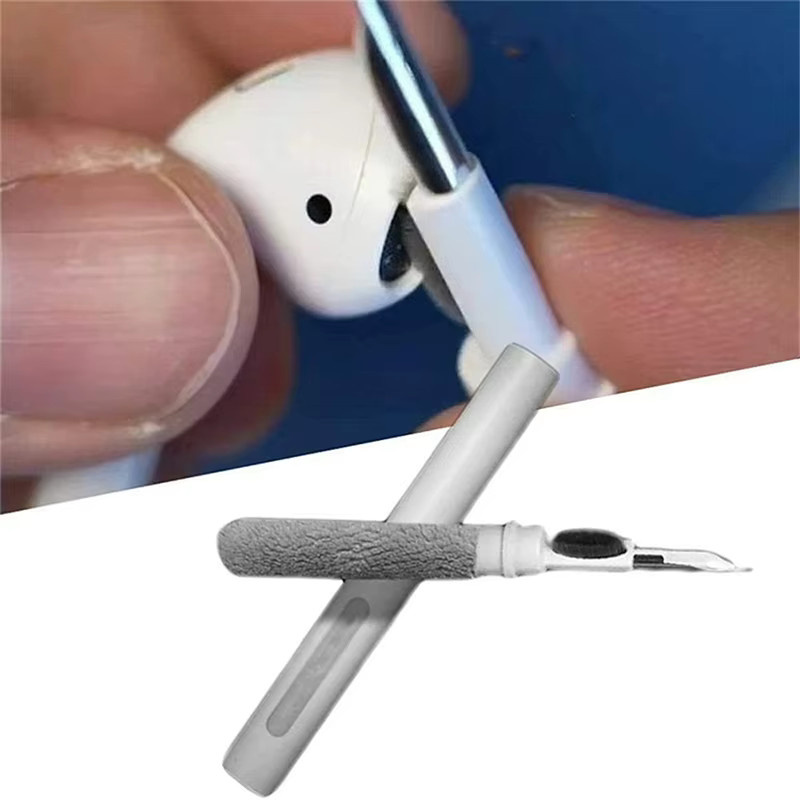 BESY Reinigungsset für Bluetooth-Kopfhörer und Airpods in Weiß mit Reinigungsstift und Bürste für Samsung, Xiaomi und Huawei - Bild 4