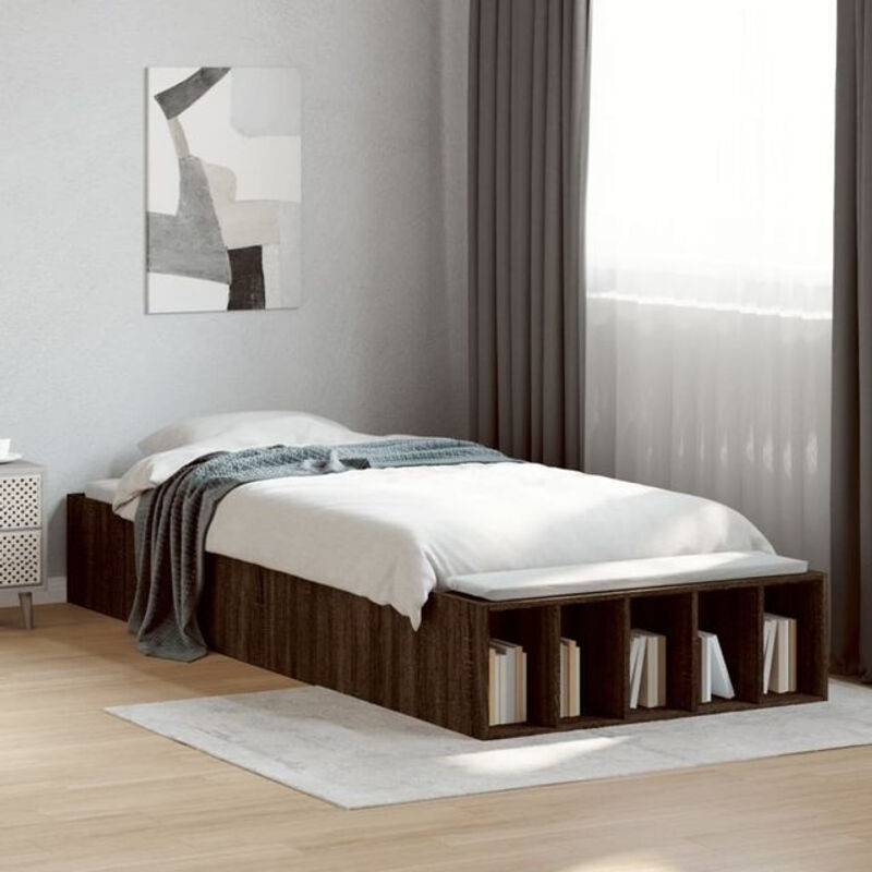 Modernes Funktionsbett Vidaxl aus Holzwerkstoff in Braun, B/T: 90 x 190 cm - Bild 1