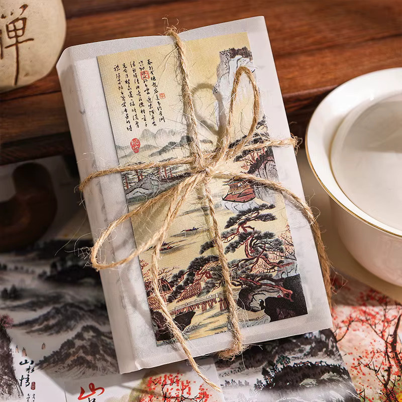 20-teiliges Aufkleberpaket im chinesischen Stil, dekorative Etiketten im antiken Design und Siegelaufkleber in Multicolour für Geschenke und Tagebücher - Bild 4