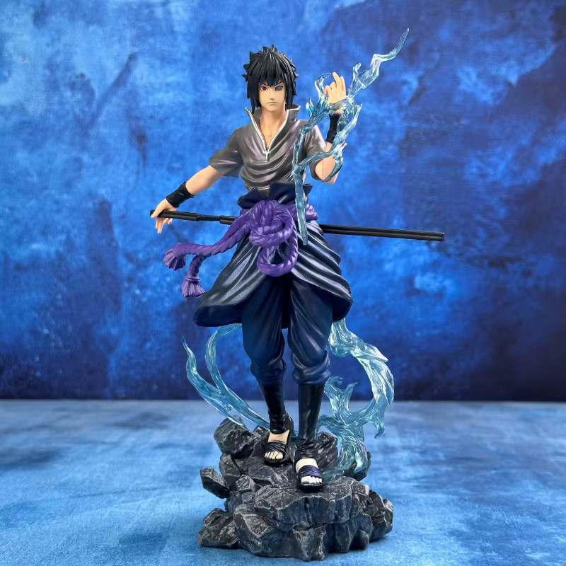 Bandai Naruto Uzumaki Naruto Uchiha Sasuke Actionfigur, 23cm - Bild 2