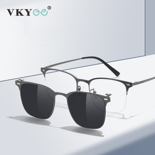 VICKY Sonnenbrille, geometrisch, quadratisch, polarisiert, Metall, Herren - Bild 1