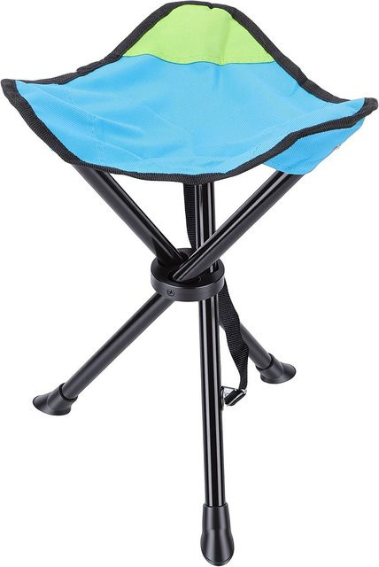 2 Stück KaiSai faltbare Campinghocker Outdoor Dreibein Stühle aus Eisen und Oxford-Gewebe für Camping, Wandern und Strand - Bild 1