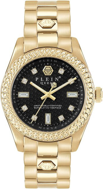 Philipp Plein Damenuhr, Quarz, Edelstahl, Schwarz, 36 mm, 5 ATM - Bild 1