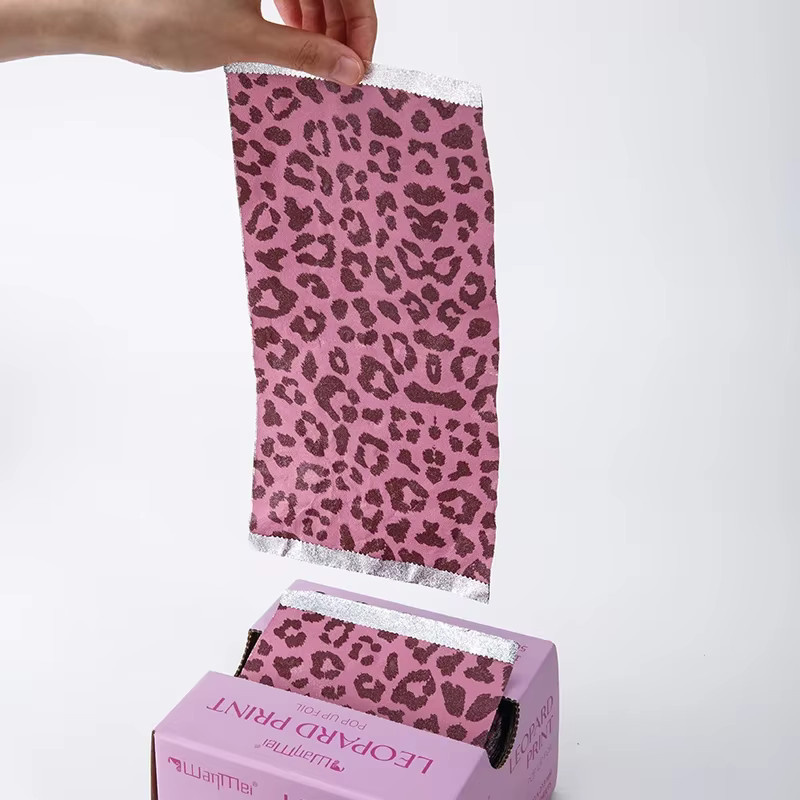 WANMEI Pop-Up-Haarfolie mit Leopardenmuster, 500 Stück, Unisex - Bild 2
