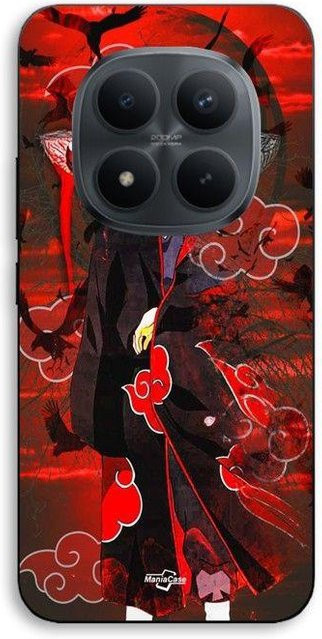 MANIACASE Handyhülle für Xiaomi Redmi Note 15 Pro Plus 5G aus Silikon TPU mit Itachi Uchiha Design in Rot und Schwarz - Bild 1