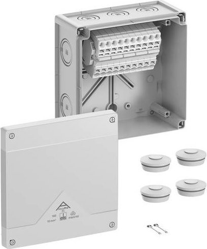 Spelsberg Abzweigkasten Grau IP66 IP67 IP69 B: 18,2 cm, T: 18,2 cm, H: 9,0 cm - Bild 1