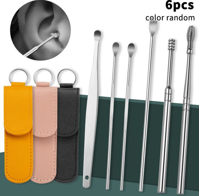 JETTING Ohrreinigungswerkzeuge, 6-teiliges Set, Unisex - Bild 1