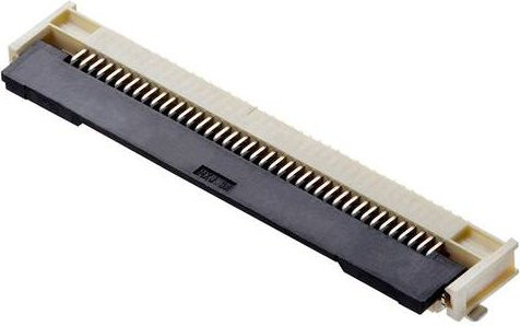 Molex FFC/FPC-Anschluss 49-polig mit 0,50 mm Rastermaß in Gold und Multicolour auf einer vollständigen Rolle - Bild 1