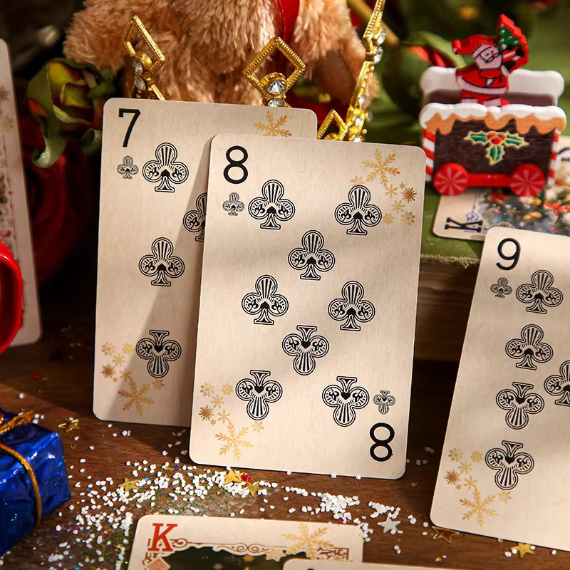 Mr. Paper Weihnachts-Cover-Pokerkarten, weiß, 55 Stück/Box - Bild 2