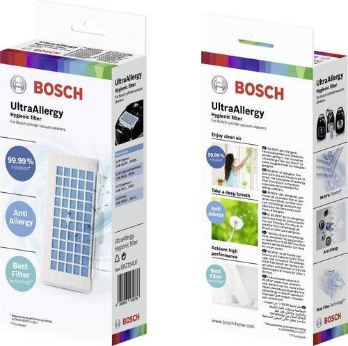 Bosch UltraAllergy Hygienefilter BBZ154UF Filter-Austausch-Kit für Staubsauger in Weiß - Bild 1
