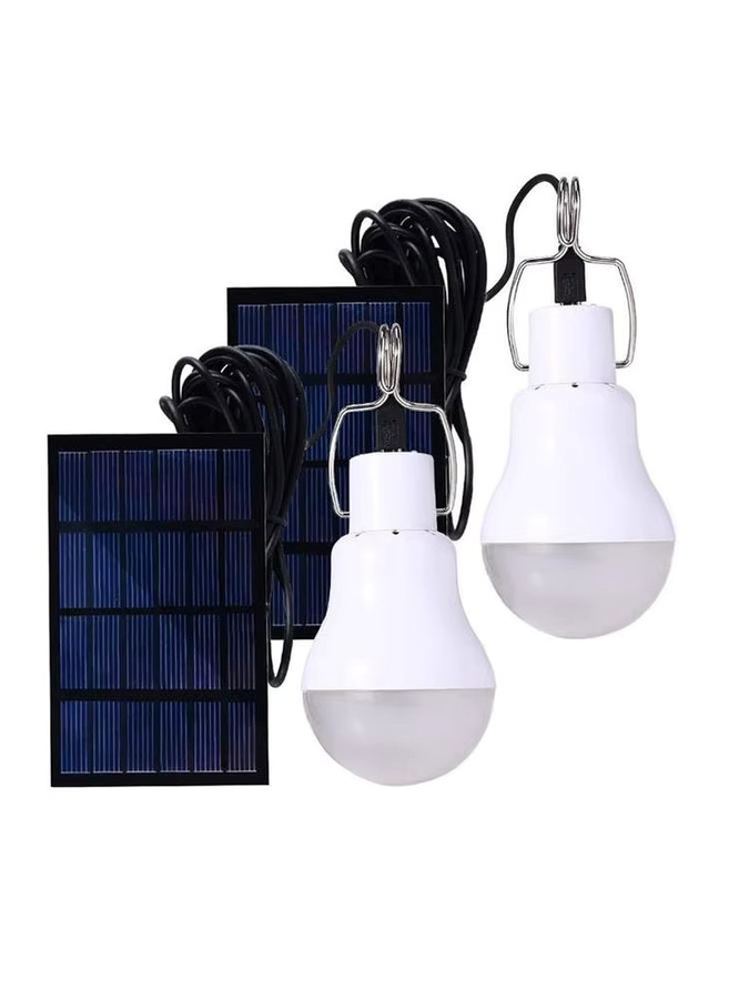2er-Set UMEXUS Solar LED Campinglampen mit Haken, weiß, kaltweißes Licht für Garten und Outdoor - Bild 7