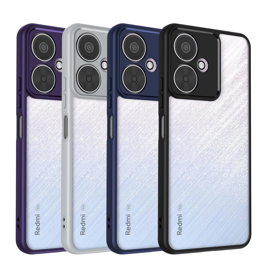 Stoßfeste TPU Handyhülle für Redmi 14C 13C 12C 4G 5G und Redmi 12 13 in Transparent und Grau von CYYWN - Bild 5