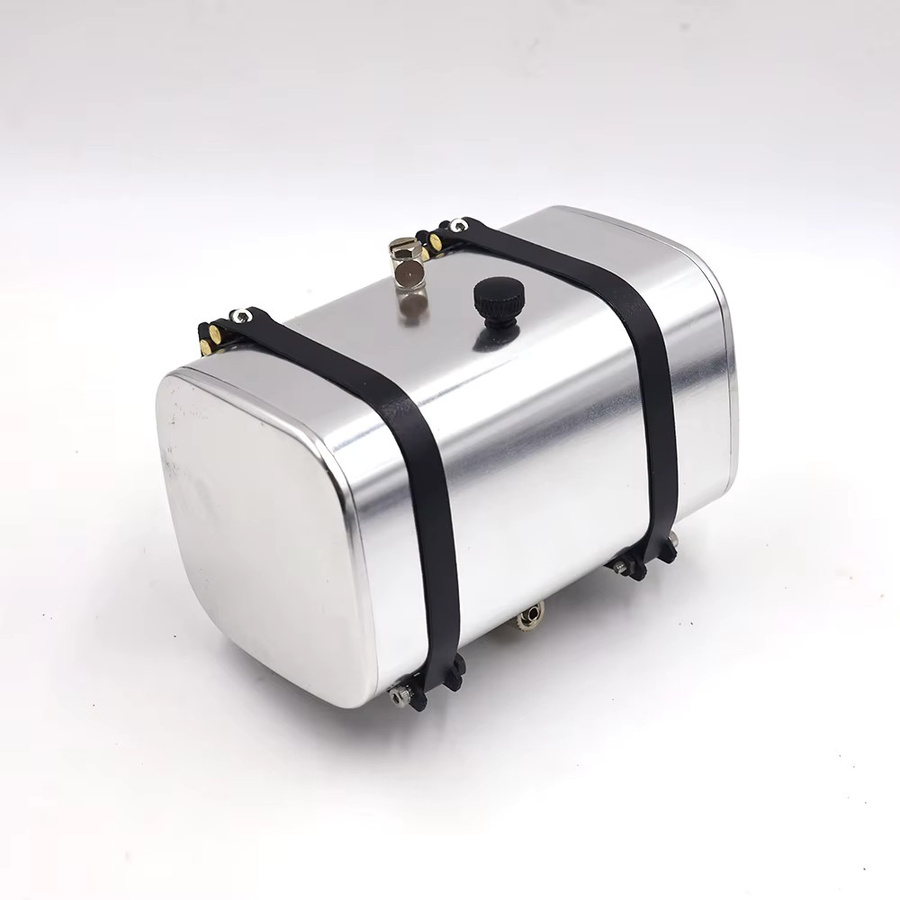D1RC Hydrauliköltank aus Metall mit Ölrohr, 1:14, Grau, Zubehör - Bild 2