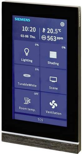 Siemens Touchscreen-Modul 5WG1205-2AB22 in Schwarz aus Aluminium mit Schraubbefestigung - Bild 1
