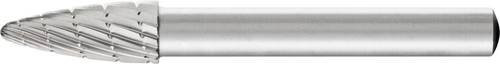 PFERD Frässtift Baumform H in Silber, Ø 8 mm, Arbeitslänge 20 mm, Schaftdurchmesser 6 mm, HSS universal mittel fein - Bild 1