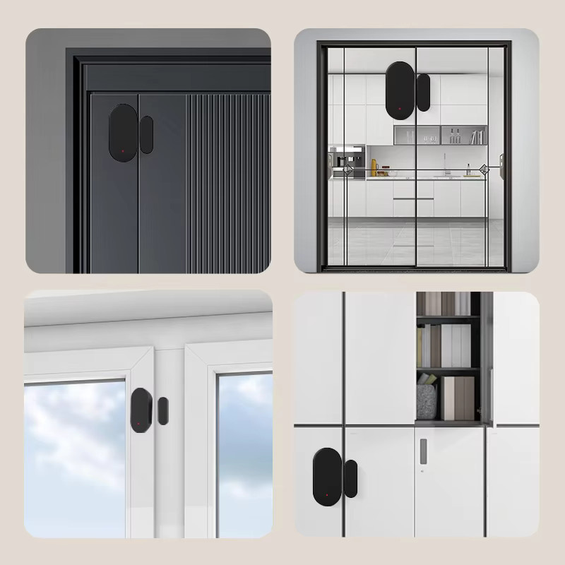 Tuya Zigbee 3.0 Türsensor und Fenstersensor als Kontaktsensor mit App-Fernbedienung kompatibel mit Alexa und SmartLife in Schwarz oder Weiß - Bild 4