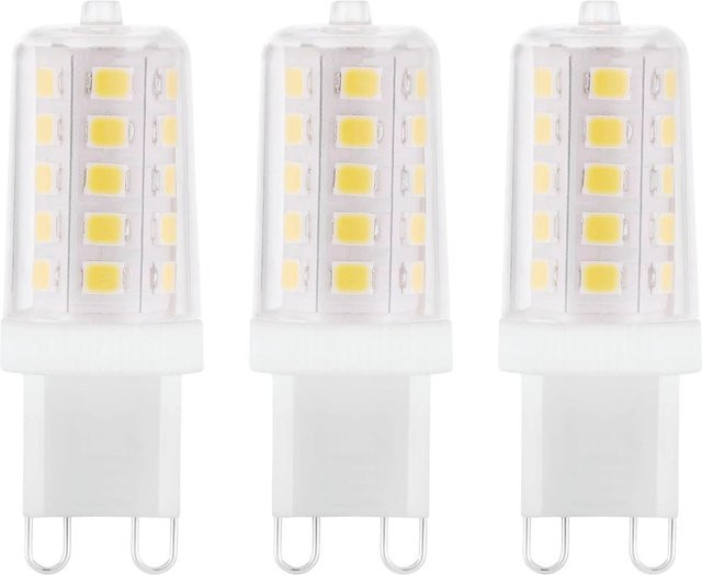 Eglo LED-Leuchtmittel G9 Röhrenform in Warmweiß, 3er Set, H x Ø: 6 x 1,5 cm - Bild 1