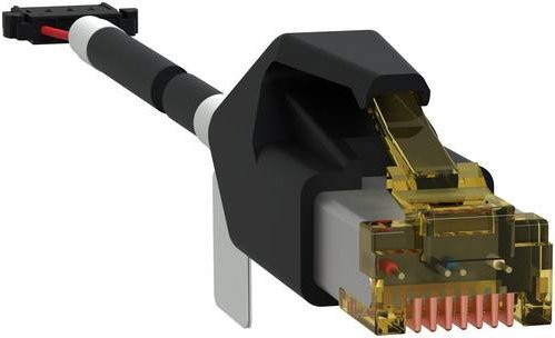 Schneider Electric RJ45 Ethernet LAN Datenkabel in Schwarz, Länge: 0,35 m - Bild 1