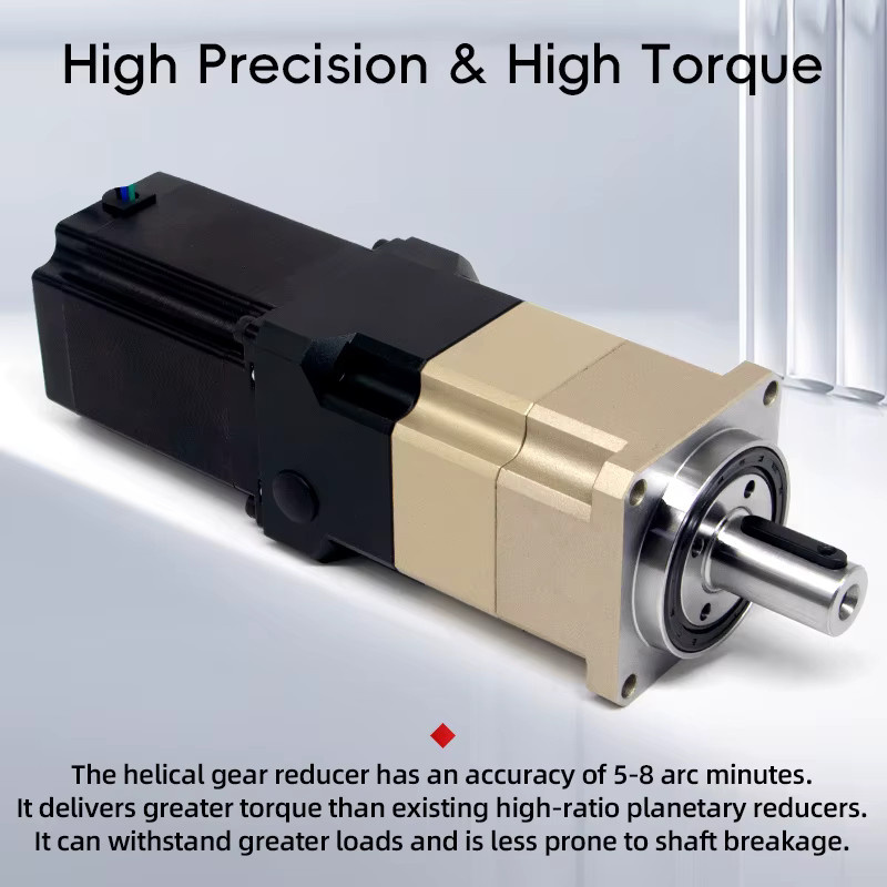 UMOT Backlash 5 Arcmin Hybrid-Schrittmotor mit Nema17-Getriebe und Schrägverzahnung für CNC-Roboter, Drehmoment 1,58–16 Nm, Übersetzungsverhältnis 4–70 - Bild 5