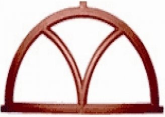 Stallfenster aus Aluminium in der Farbe Eisenoptik, B/H: 38 x 21 cm - Bild 1