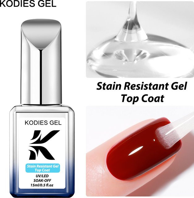 KODIES GEL Super Shine Top Coat UV-Gel-Nagellack, 15 ml, glänzend - Bild 1