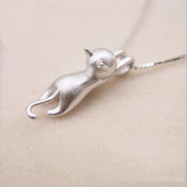 GaGa-Duck Halskette, 925 Silber, Kätzchen, Unisex - Bild 1